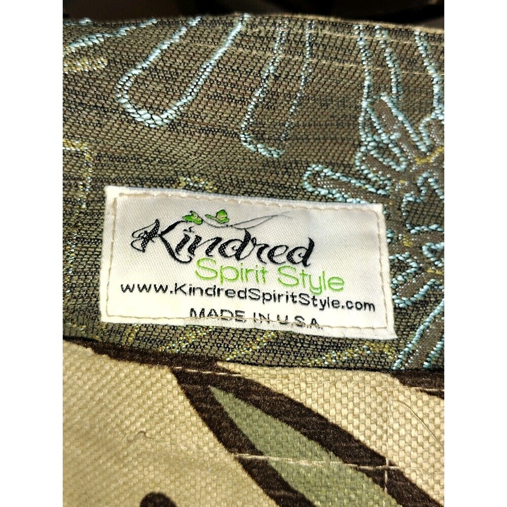 Vintage Kindred Spirit Style Floral Chenille Tapestry Tote Bag Boho Made in USA - Picture 2 of 12